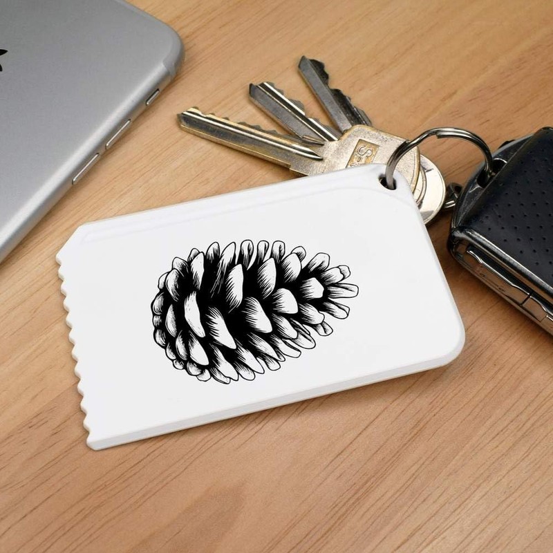 Azeeda 'Single Pine Cone ' Plastic Ice Scraper (IC00041506)