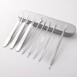 8-Piece Blackhead & Pimple Extractor Kit (Sebum & Fat Particle Remover) Blackhead Remover