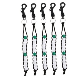 Mikinona 5pcs Golf Stroke Score Counter Bead Chain Durable Beads for Easy Scoring Random Color Wrist Scorecard Essential Accessory for Golf Enthusiasts Random Color