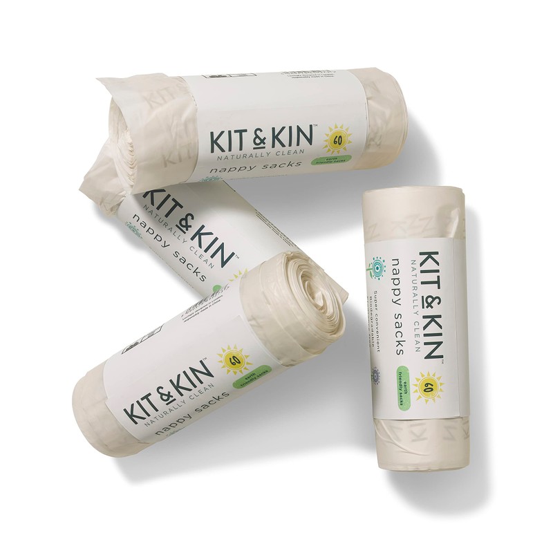 Kit & Kin Biodegradable Nappy Sacks (Pack of 60), 1