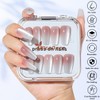 Nicedeco Cat Eyes Nails Tip Press on Nails Medium Coffin,