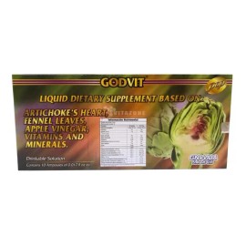 Godvit Alcachofa, Carnitina, Suplemento Líquido 10 Ampolleta