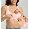 Lemorosy Front Closure Full Coverage Posture Bra Wireless Back Support