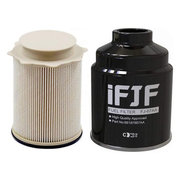 iFJF Fuel Filter Water Separator Replacement for Ram 6.7L 2013-2018 2500 3500 4500 5500 Diesel Engines Replaces 68197867AA 68157291AA