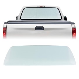 KUAFU Back Window Back Glass Compatible with 1999-2007 Ford F Series F250 F350 F450 F550 F650 F750 Light Green Rear Window Glass Stationary