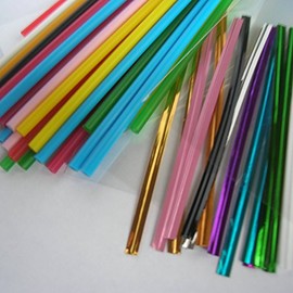 Weststone Brand - 100pcs X (6" Multi-colors Plastic Lollipop Sticks + Bags + Twist Ties)