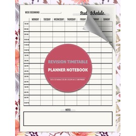 Revision Timetable Planner Notebook