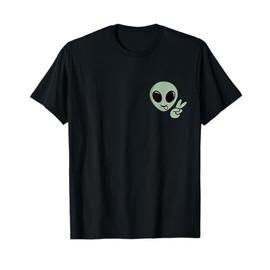Cute Alien Peace Sign T-Shirt