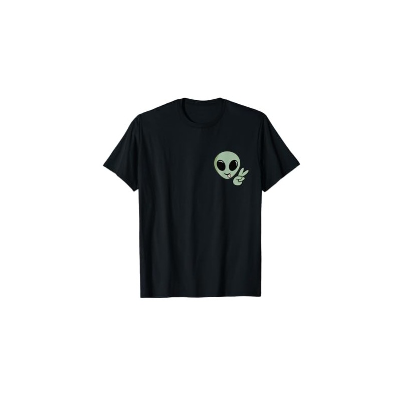 Cute Alien Peace Sign T-Shirt