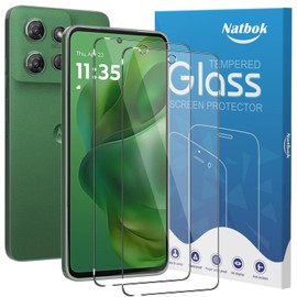 Natbok 2 Pack Compatible with Moto G Power 5G 2025 Screen Protector,Full Coverage 9H Tempered Glass Film,HD Clear Scratch Resistant,Bubble-Free for Motorola Moto G Power 2025 Screen Protector