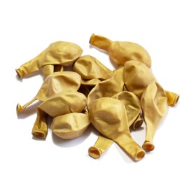 Joyloons METALLIC GOLD BALLOONS 15 UNITS 32 cm gold biodegradable natural latex balloons ideal for party decoration birthday graduation wedding anniversary baptisms. Made in Spain.