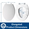 BEMIS 1900 Commercial Heavy Duty Closed Front Toilet Seat with