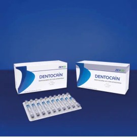 Dentocain Mepivacaina 2% Epinefrina Anestésico Vidrio 50 Pz