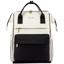 LOVEVOOK Backpack Women Handbag 2 in 1 Waterproof Notebook Hand Luggage Travel Backpack with 15.6 Inch Laptop Compartment & Anti-Theft School Bag Modern for Business Travel Office University Black