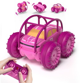 Auto telecomandate a ricarica diretta veloce, Auto Acrobatica impermeabile a 360 gradi Con LED acceso/spento, Monster Truck 2.4GHz 4WD Indoor Outdoor Bambini RC Giocattolo Regalo