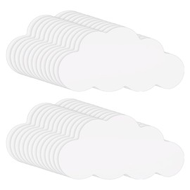 FSSTUD 200 Pcs Cloud Paper Cut Outs Cardboard Cloud Cutouts Blank Poster Board Cutouts Cute Shapes Cut Outs Decorative Wall Cutouts Greeting Card Cutouts for Office