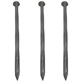 6-Inch Landscape Stakes, Spiral Galvanized Landscape Spikes, Garden Nails for Artificial Turf, Paver-Lawn Edging. Large Nails That are Rust Resistant Great for Carpentry, anchoring Spikes (25)