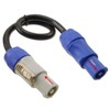 CablesOnline, 1ft. 16AWG Stage Lighting Fixture PowerCon-Compatible Power-Through Jumper Cable,