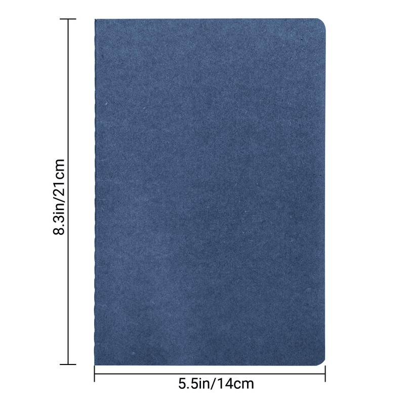 Yarotm Notebook Dotted A5 Pack of 8 Notepad 14 x
