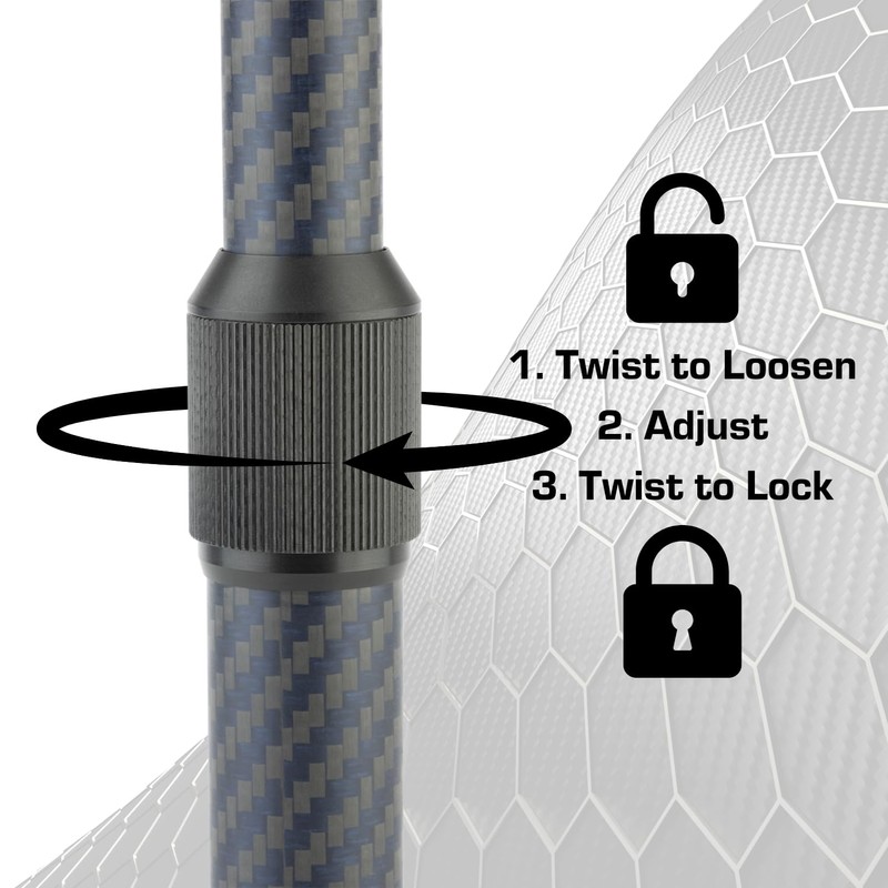 Bulletpoint Mounting Solutions Extension Arm 8"-10.5" Carbon Fiber + Kevlar