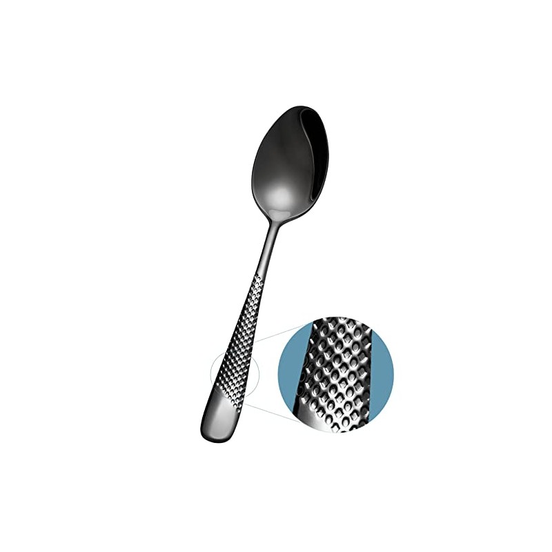 Xideman® Premium Hammered Dinner Spoons Set (7.95 inch), 18/10 Stainless