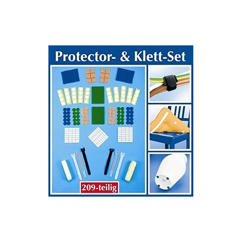 Wenko 209 Piece Protector Set / Velcro Set Felt Gliders