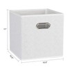 ENOVA HOME Fabric Storage Bins with Metal Handles Collapsible Storage