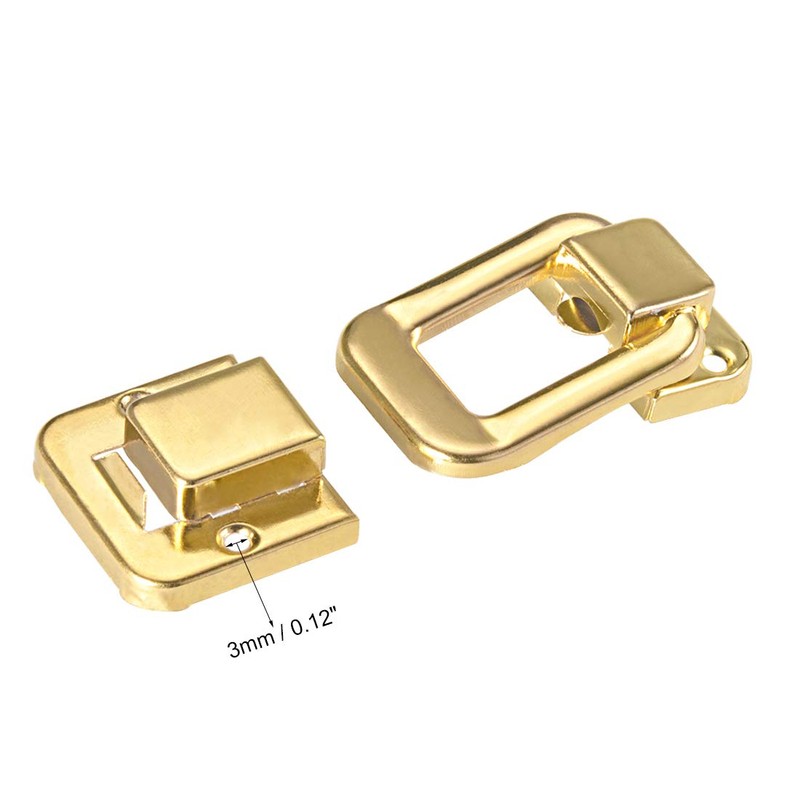 sourcing map Toggle Catch Lock, 48mm Retro Decorative Golden Hasp