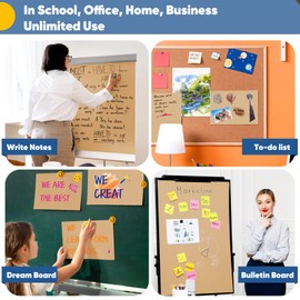 36" x 2400" (200') Brown Kraft Paper Roll for Bulletin Board Craft Decorative, Kids Art Easel Poster Bouquet Flower Gift Wrapping Wedding Table Covering Packing Shipping Moving Supplies 70GSM 50LB