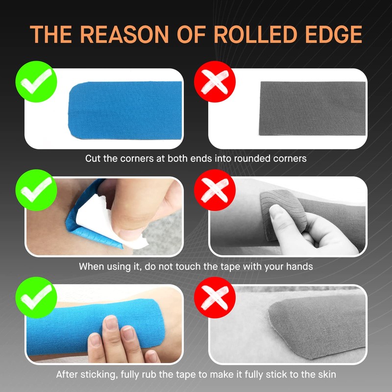 OK TAPE Kinesiology Band, Basic Original Elastic Sports Band for