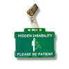 Hidden Disability Awareness Card Set with ID Card Holder, Crocodile