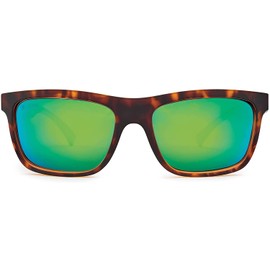 Kaenon Clarke Unisex Polarized Sunglasses - Matte Black Gun | Ultra Coastal Green