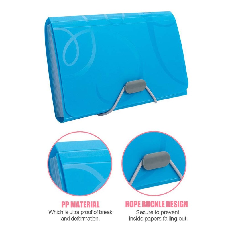 A6 13 Pockets Mini Expanding File Folder Accordion File Folder