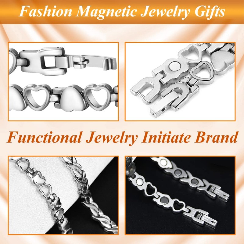 Vicmag Magnetic Bracelets for Women Titanium Steel Brazaletes Ultra Strength