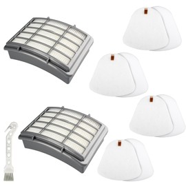 Vacuum Filter for Shark Vacuum Filter Replacement for Shark NV360 Navigator Lift-away Deluxe Upright Vacuum NV350 NV351 NV355 NV360 NV391, 2 XHF350 Grey HEPA Filter + 4 XFF350 Foam + 4 Felt Filter