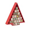 Darice Red Christmas Tree Shaped Advent Calendar