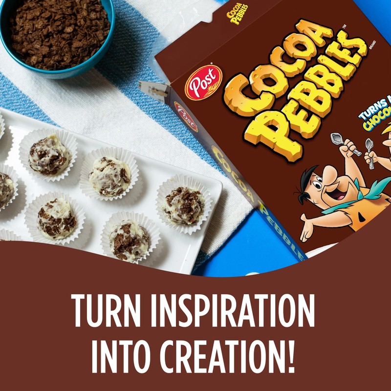 Cocoa PEBBLES Cereal, Chocolatey Kids Crunch, Gluten Free Sweetened Rice
