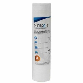 Filtro Purikor Cartucho De Polipropileno Termofusionado, Flujo Nominal de 2-8 gpm, 2.5" X 20" (5 Micras)