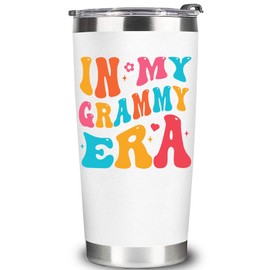 WECACYD Grammy Gifts - Grammy Coffee Tumbler with Lid And Straw 20oz - Grammy Birthday Gifts - Gifts for Grammy From Granddaughter, Grandson - Grammy Gift For Birthday, Christmas, Mothers Day