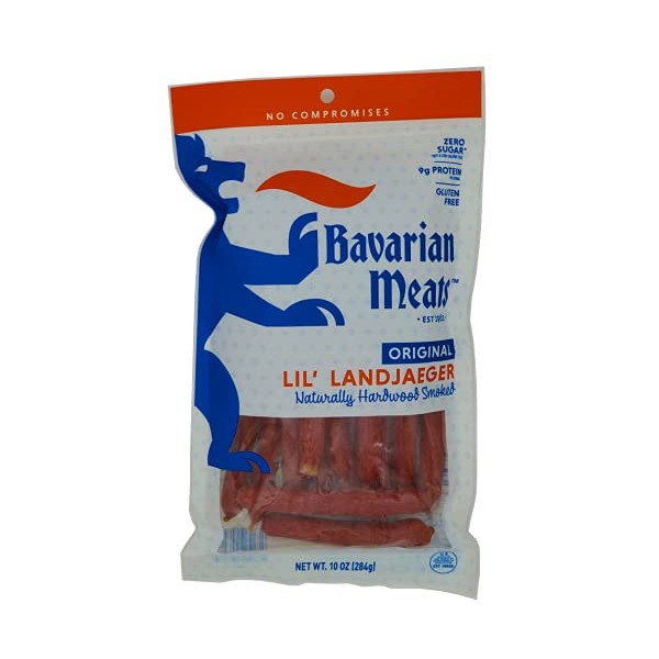 Bavarian Meats Lil Landjaeger | Original | 10 Ounce Per Bag (2 Pack)