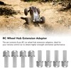8 Pcs RC Wheel Hub Extension Nut Stainless Steel High