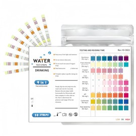 OHREN 50 Items Water Hardness Test Strips Test Kit - Total Hardness (Soft, Medium and Hard)