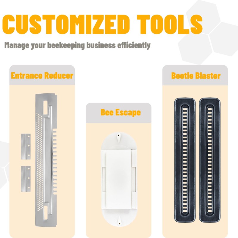 Beginner 10 Frame Bee Hive Beeswax Coated Includes Beehive Frames
