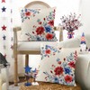 RABUSOFA 4th of July Memorial Day Patriotic Throw Pillow Cover,20x20