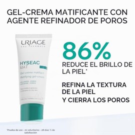 Uriage Hyseac Crema Facial Emulsin Matificante - Emulsin fluida-ligera, con efecto mate-aterciopelado - Para pieles mixtas a grasas - Controla los... 