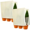 Ribbonlic 2 Pcs 47" x 70.8" Winter Plant Covers Freeze