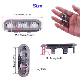 4 PCS Sink Trim Overflow Cover,Sink Overflow Ring,Oval Ring Basin Drain Cover Insert for Home,Sink,Bathroom,Kitchen(Silver)