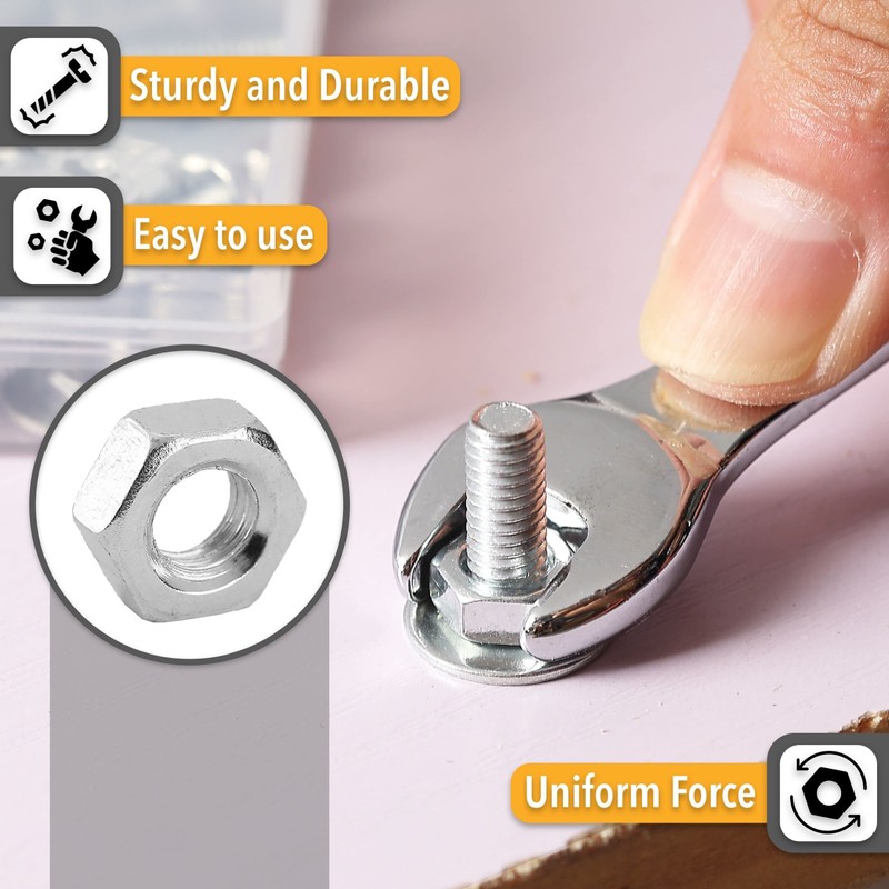 Mr. Pen- Bolts, Nuts, and Washer Assortment Kit, 113 pcs,
