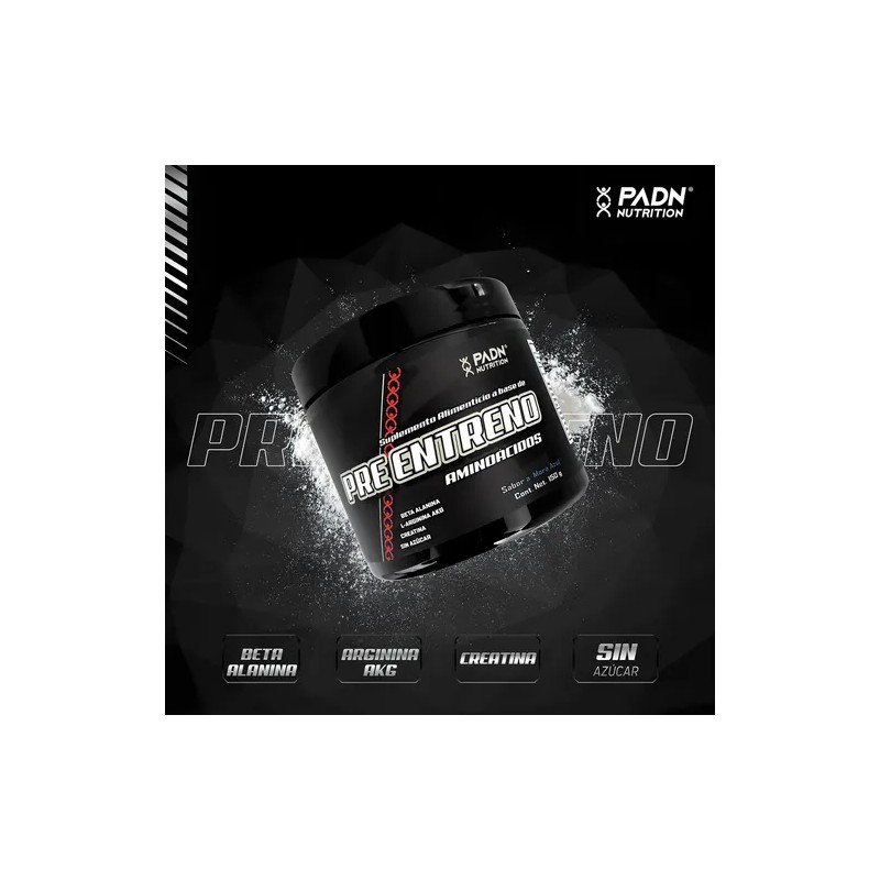 Padn Nutrition Pre Entreno 150g Sabor Mora Azul