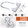 Tanstic 2 x 3 inch U-bolt clamp, exhaust U-clamp, silencer,